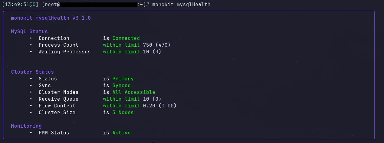 Monokit mysqlHealth